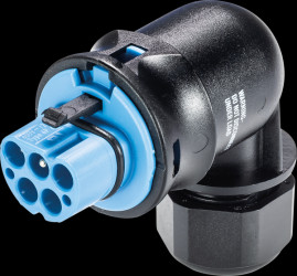 96.054.4153.6 Connector RST Classic 20i5, plug turquoise blue