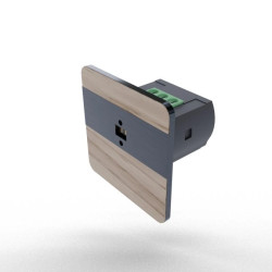 Laserowy czujnik odległości (schodowy czujnik ruchu) montaż w puszce fi32 kolor jesion antracyt DRL-12-29