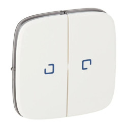 VALENA ALLURE Klawisze łącznika świecznikowego z podświetleniem led biały 755225