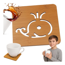 Podkładka Pod Kubek - Podstawka ze Sklejki MDF - Pod Szklankę 9cm