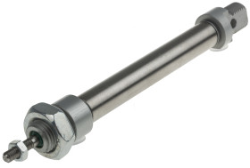 Siłownik pneumatyczny z tłoczyskiem skok: 50mm RS PRO Ø 10mm dwustronnego działania Action Bufor M5