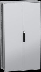 NSYSFN1810402DP Upright enclosure, PanelSeT SFN, steel, mounting plate, 2 doors