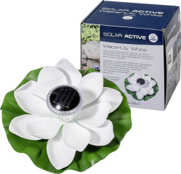 Lampa dekoracyjna, solarna FIAP SOLAR ACTIVE WaterLily White 3206
