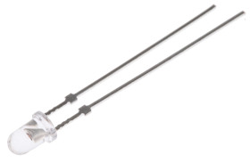 LED, THT, czerwona, 2-Pin, 2,6 V, 30°, Wurth Elektronik, WL-TMRW