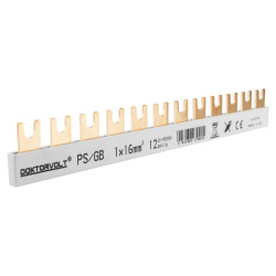 Szyna łączeniowa grzebieniowa PS/GB obustronnie izolowana 1-fazowa 12-modułowa 16mm2 DV DV-9405-PSGB