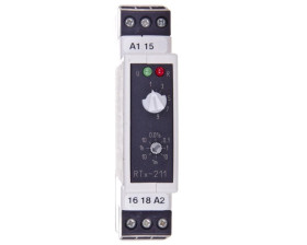 Przekaźnik czasowy 1P 5A 0,01sek-100h 24-48V AC/DC załączenie na nastawiony czas RTX-211 24/48