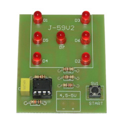 J-059 Elektroniczna kostka do gry, LED