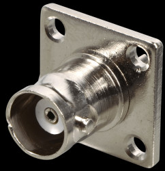 BNC panel socket, flange mounting