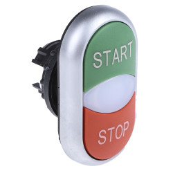 Przycisk, Ø 54.7mm, IP66, kolor: Zielony, czerwony, Eaton, RMQ Titan M22