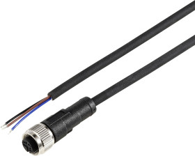 TRU COMPONENTS TC-12833076 Kabel połączeniowy czujnika/aktuatora, piny: 3, 2 m, 1 szt.
