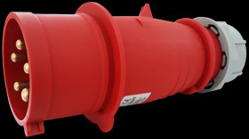 Wtyczka przemysłowa 32A duża jednolita z opcją odwrócenia fazy