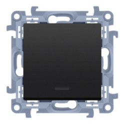 SIMON10 czarny CP1L.01/49 Przycisk podśw. bez pikt