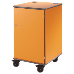 Metroplan Mm100 Coloured Mobile Multi-Media Cabinets 930x540x600mm Orange