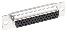 Złącze D-Sub 44-pinowe Żeński Proste Montaż na panelu Złoto na niklu