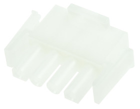 Obudowa złącza 4-pinowe -rzędowe raster: 6.35mm TE Connectivity Męski Universal MATE-N-LOK Złącze przewód-płytka