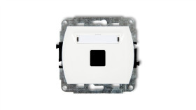 Trend Gniazdo Komputerowe Pojedyncze Bez Modułu Biały Gk-1P Pt-Gn-Tr-67-00-Nd-00