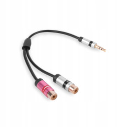 Jack przejście 3.5 wtyk stereo /2xRCA gniazdo na przewodzie JR 417...