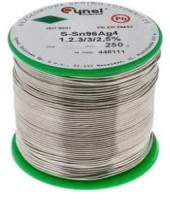 SA96-070-025 Bezołowiowe spoiwo Sn96Ag4 tinol grubość 0.7 mm waga 25dkg - Cynel