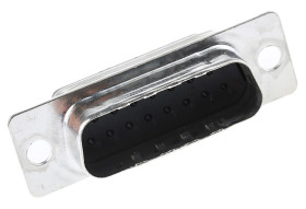 Złącze D-Sub 15-pinowe Męski Proste Montaż na kablu