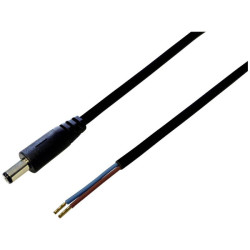 BKL 075175 Low Power Cable 5.50mm Plug 0.50m open ends