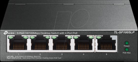 TL-SF1005LP Switch, 5-Port, Fast Ethernet, PoE