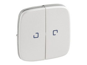 VALENA ALLURE Klawisze perłowe wyłącznika: schodowy podwójne lub świecznikowy lub przycisku podwójne przewyłącznikanego no/nc z