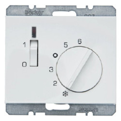 K.1 Regulator temperatury pomieszczenia 24V z zestykiem zwiernym elementem centralnym i łącznikiem śnieżnobiały 20317109