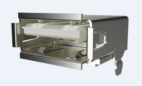 Złącze USB A to B Montaż powierzchniowy Żeński 2.0 ,1-portowe