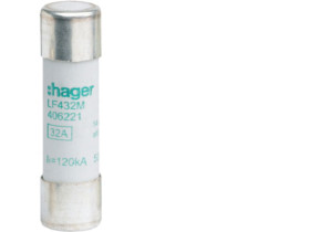 Wkładka bezpiecznikowa cylindryczna CH-14 14x51mm aM 32A 500VAC LF432M HAGER
