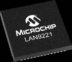 16-bit Non-PCI 10/100 Ethernet Controller, VFQFN-56, Microchip LAN9221I-ABZJ
