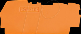 2102-1392 End and intermediate plate 0.8 mm, 3-conductor terminal blocks,