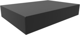 Steel enclosure, (L x W x H) 432 x 305 x 76 mm, black (RAL 9005), 1441-36BK3