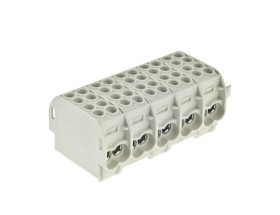 Listwa zaciskowa pięciopolowa ZGX 5x(1x25/2x16) mm2 (szara) ENE-00511