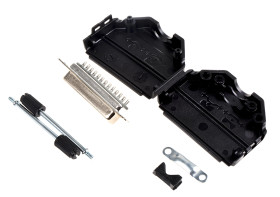 Złącze D-Sub 25-pinowe Żeński Proste Montaż na kablu Cyna