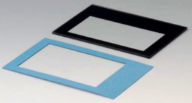 Display panel, acrylic glass, (L x W) 67.8 x 42.5 mm, transparent, A9174409