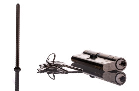 Zamek cylindryczny, Mosiądz, Europrofil, 45/55 mm, 100mm