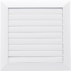 Kratka wentylacyjna z żaluzją regulowaną sznurkiem 140x140 biała 02-344