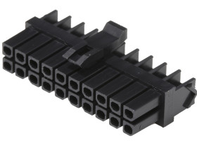 Obudowa złącza 20-pinowe 2-rzędowe raster: 3mm Molex Męski Montaż na kablu MicroFit 172953 Micro-Fit TPA, 43030