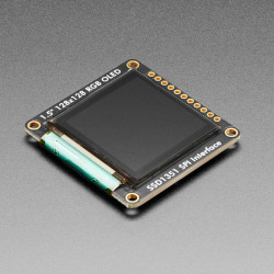OLED Breakout Board - 16-bit Color 1.5" w/microSD holder - EYESPI Connector