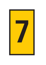 Oznacznik kabli z klipsem Zatrzask HellermannTyton zakres 2.8 → 3.8mm Cable Marker ilość 1000jednostki