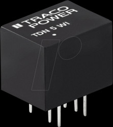 TDN 5-0922WI DC/DC converter, TDN 5WI series, 5 W, 4.5-12/±12 VDC, DIP