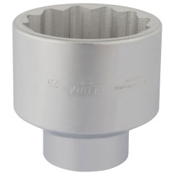Elora 67418 75mm 1&quot; Square Drive Bi-hexagon Socket