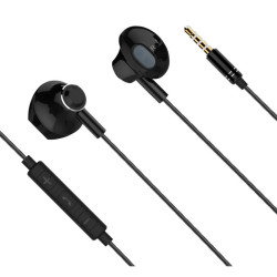 Słuchawki douszne z mikrofonem K&M B2 czarne JACK 3.5mm