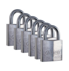 Kłódki LOTO, chromowany mosiądz, szekla 27 mm (6 szt.), 805830