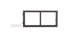 Simon Connect Ramka Cima Podwójna 2Xk45 Pozioma Szary Grafit S66/14