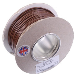 Brown 1.5mm² Thin Wall Cable 21/0.3mm 50M