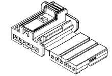 Molex Obudowa złącza pin żeńskiego na kabel Ilość pinów 6 Wymiary siatki: 2.85 mm 981930001 1 szt. towar pakowany luzem