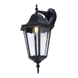 Kinkiet elewacyjny retro LOZANA czarny IP44 K-5006A DOWN CZARNY Kaja Lighting