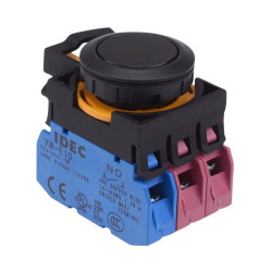 CW1B-A1E12B Black Maintained Push Button Switch 1NO-2NC IP65 IDEC