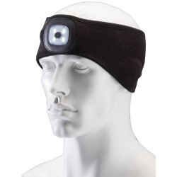 Draper 95172 Headband with USB Rechargeable LED Torch, 1W, Black, One Size